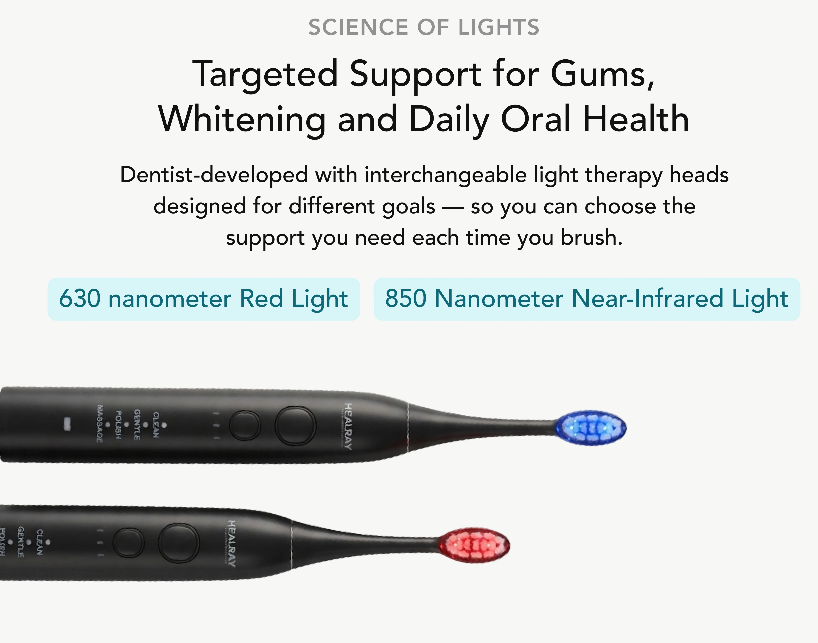 Test Red & Blue Light Tandenborstel
